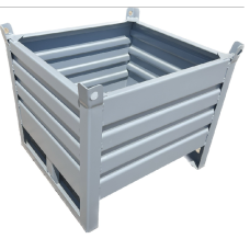 CONTENITORE NUOVO IN LAMIERA VERSIONE LEGGERA SLITTA LATO CORTO DIM 650x700x430 ABC ART 11