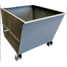 CONTENITORE NUOVO IN LAMIERA RIBALTABILE PORTA ROTTAMI/PER SFRIDI DIM 800x940/740 ABC ART 14