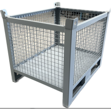 CONTENITORE NUOVO IN METALLO IN RETE CON SLITTE LATO LUNGO SENZA SPORTELLO ABC ART 15L/15P/15AP