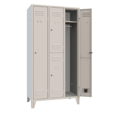 ARMADIO SPOGLIATOIO METALLICO COMBI MONOBLOCCO SOVRAPPOSTO/CASELLARIO DIM:907x500x1800mm ARMET LINEA CLASSICO 121-01/142-01