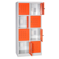 ARMADIO CASELLARIO ELETTRIFICATO MONOBLOCCO 8 POSTI DIM:810x500x1800 ARMET LINEA QUADRO 208E-001