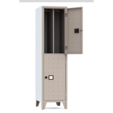 ARMADIO SPOGLIATOIO METALLICO SOVRAPPOSTO CON DIVISORIO SPORCO/PULITO ARMET LINEA QUADRO 242-037/244-068/246-059