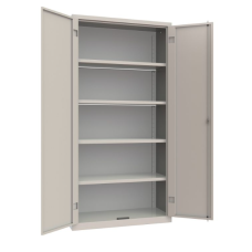 ARMADIO UFFICIO MONOBLOCCO METALLICO CON RIPIANI CON ANTE BATTENTI ARMET LINEA SCHEDO