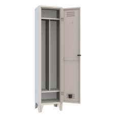 ARMADIO SPOGLIATOIO METALLICO CON RIPIANO SUPERIORE E DIVISORIO SPORCO/PULITO ARMET LINEA CLASSICO