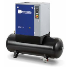COMPRESSORE A VITE SU SERBATOIO DA 3 A 10 HP, A VELOCITA' FISSA, CECCATO CSM 3-9