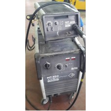 SALDATRICE A FILO usata ELETTRONICA da 350 Amper , CEMONT MT 350, COMPLETA DI ACCESSORI