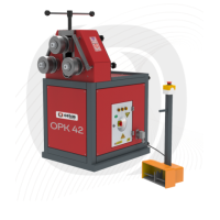 CENTINATRICE CURVAPROFILATI CURVATRICE MANUALE,ALBERI DIAMETRO 50mm,OSTAS OPK 37 - 42