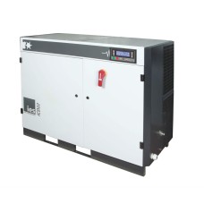 COMPRESSORE A VITE CON TRASMISSIONE DIRETTA A VELOCITA' VARIABILE CON MOTORE A MAGNETI PERMANENTI DA 18-55KW 8-10BAR IES mod ICD