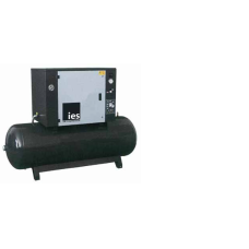 COMPRESSORE FISSO A PISTONI SILENZIATO CON TRASMISSIONE A CINGHIA MOTORE TRIFASE CON SERBATOIO 400V 10BAR IES MOD SPC5-7/500