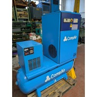 COMPRESSORE USATO A VITE COMBINATO  GARDEN DENVER L04 hp 5.5 - 450lt-min ORE 2000