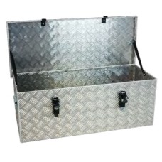 BAULE IN ALLUMINIO MANDORLATO "E" CON PISTONE CONTENITORE METALLICO ART.E250-E312-E375-E470