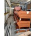 CONTENITORI  IN FERRO A BOCCA DI LUPO ARANCIONE USATI DIM 56X84BOCCA 69BASE H60 