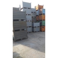 CONTENITORI IN FERRO PESANTI PORTATA KG 1500/2000, CM 120x80x85H, CON SPORTELLO LATERALE, TARA KG 100, CON SLITTA COLORE GRIGIO CONTENITORI IN FERRO PESANTI PORTATA KG 1500/2000, CM 120x80x85H, CON SPORTELLO LATERALE, TARA KG 100, CON SLITTA COLORE GRIGIO