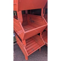 CONTENITORI usati IN FERRO A BOCCA DI LUPO ARANCIONE USATI DIM 56X84BOCCA 69BASE H60 