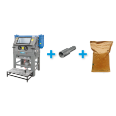 SABBIATRICE A PRESSIONE CON DUE ASPIRATORI+CORINDONE+UGELLO KIT0231 FERVI