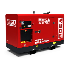 GENERATORE DI ELETTRICITA' MOSA 1500 GIRI PERKINS CON SERBATOIO DA 100 L A DIESEL DA 26.4. 40.8, 52.8 KW