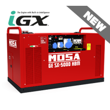 GENERATORE  DI ELETTRICITA' MOSA 3000 GIRI SUPER SILENZIATO A BENZINA O DIESEL DA 4.4 KW A 14.4 KW