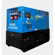GENERATORE A DIESEL SUPER SILENZIATO,1500 GIRI,RAFFR.LIQUIDO,CON AVR,AVVIAMENTO ELETTRICO,GENSET MG SS-D0