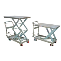 PIATTAFORME MOBILI IN ACCIAIO INOX LEVANTE SERIE LHX E MH