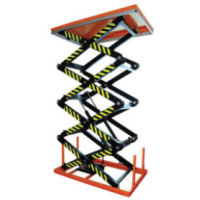 PIATTAFORME ELETTRICHE FISSE A QUADRUPLO PANTOGRAFO SERIE SHF  LEVANTE