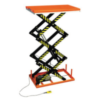 PIATTAFORME ELETTRICHE FISSE A TRIPLO PANTOGRAFO SERIE SHT LEVANTE