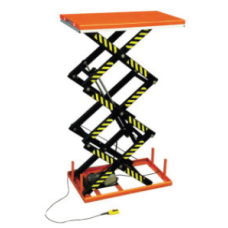 PIATTAFORME ELETTRICHE FISSE A TRIPLO PANTOGRAFO SERIE SHT LEVANTE