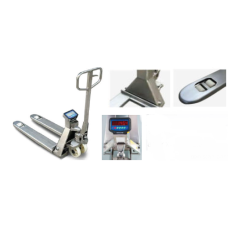TRANSPALLET MANUALI PESATORI IN ACCIAIO INOX 304 LEVATE SERIE STBX