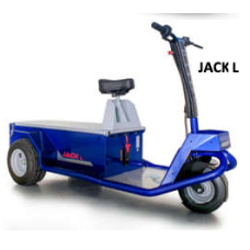 VEICOLI ELETTRICI OPERATORE A BORDO PER TRAINO E TRASPORTO LEVANTE SERIE JACK