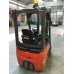 Carrello elettrico da 1200 kg LINDE E 12-02 del 2017, triplex 465, ingombro 2200, ore 3200