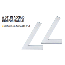 SQUADRE A 60° IN ACCIAIO INDEFORMABILE LTF 2120-2130