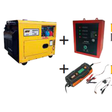 KIT GENERATORE+UNITA ATS BOX+CARICATORE/MANTENITORE LTF EGM KIT-GSD12000EP-SE 
