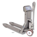 TRANSPALLET  PESATORE OMOLOGATO INOX,ALZATA MAX 200 MM,PORTATA 2000 KG, NOVAMACH NA2/PES/i-NA2/PE/i 