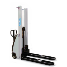 CARRELLO  ELEVATORE ELETTROIDRAULICO A BATTERIA,PORTATA 1000 KG OMCN 206/A 