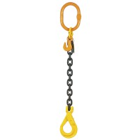 PENDENTE A CATENA GRADO 80 A 1 BRACCIO GANCIO CLEVIS CON ACCORCIATORE NPC1B