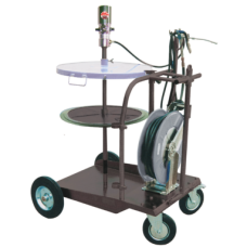 KIT PER GRASSO CARRELLATI CON POMPA 65:1 PER FUSTI 180/200KG -ARROTOLATORE 15M-DIAM 600MM APAC ART.1782.ARA