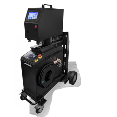 SALDATRICE LASER DA 1000-1500-2000 WATT COMPLETA DI CARRELLO TRAINAFILO, LOKERMANN GRAND LASER GW-LKM