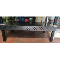 TAVOLO PER SALDATURA  SIEGMUND 2400X1200H200 mm COMPLETO DI ACCESSORI RIMANENZA DI MAGAZZINO PREZZO SPECIALE 