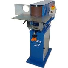 SMERIGLIATRICE A NASTRO LIBERO LAVORAZIONE SU RUOTA DI CONTATTO VERTICALI GECAM 127 2V KW 2,25