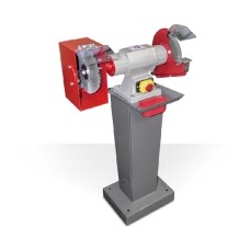 SMERIGLIATRICE A MOLA COMBINATA A PULITRICE A SPAZZOLA MONOFASE 230V MARPOL MOD.122-140