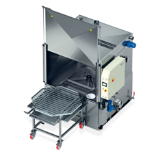 LAVAPEZZI AUTOMATICO CON CESTO ROTANTE,PLC E TOUCHSCREEN,ALTEZZA DI CARICO 95 CM,TEKNOX SIMPLEX BIG