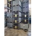 CONTENITORI USATI CHIUSI IMPILABILI CON UNA PARETE A RETE CON SPORTELLO LATERALE DIM 100X80H77 