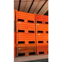 CONTENITORI IN LAMIERA USATI DIM.100X80H61 CM. CON SLITTA OTTIMO STATO