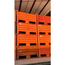 CONTENITORI IN LAMIERA USATI DIM.100X80H61 CM. CON SLITTA OTTIMO STATO