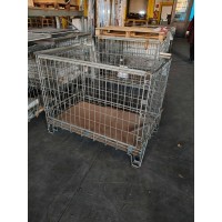 CESTE IN FERRO ABBATTIBILI DIM ESTERNE 122X83H98 INTERNE 115X76H80 CON SPORTELLO SEMINUOVE 