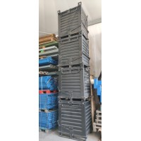 CONTENITORI SEMINUOVI CON FONDO APRIBILE A RULLI DIM 100X80H100 PORTATA KG 2000, PZ 4 DISPONIBILI