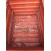 CONTENITORI IN LAMIERA USATI ARANCIONI DIM 100x80xH85 DA PIEDE AD ORECCHIO,PORTATA 1500 KG