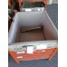 CONTENITORI IN LAMIERA USATI ARANCIONI DIM 100x80xH85 DA PIEDE AD ORECCHIO,PORTATA 1500 KG
