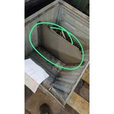 CONTENITORI  IN FERRO A BOCCA DI LUPO USATI  DIM:80X50BASE DALLA BOCCA 67,H60 OTTIMO STATO COME DA FOTO 