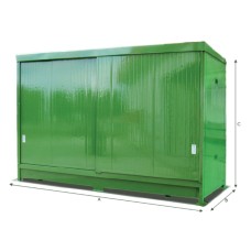 CONTAINER A 2 PIANI PER STOCCAGGIO DI CISTERNETTE ECOLOGICO CAUCCHIOLI ART N CE185ADP-C8-12