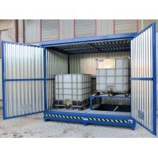 DEPOSITI ESTERNI DI SICUREZZA PER STOCCAGGIO DI CISTERNETTE ECOLOGICO CAUCCHIOLI ART N CE228ADP-C1-2-2-4